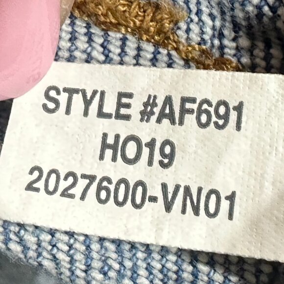 Madewell The Perfect Vintage Crop Jean Light Wash Raw Hem Size 26 Style# AF691 - Picture 9 of 10